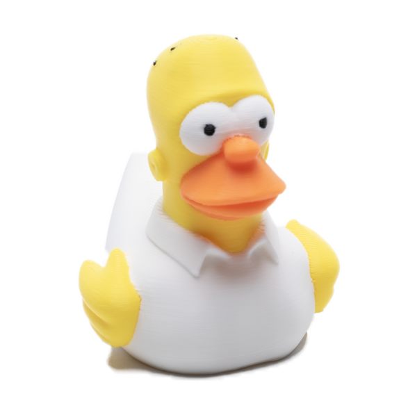 Homer Simpson character duck