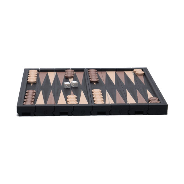 Vacation Travel Games Backgammon Set Portable for Car, Plane, Cruise - Image 2