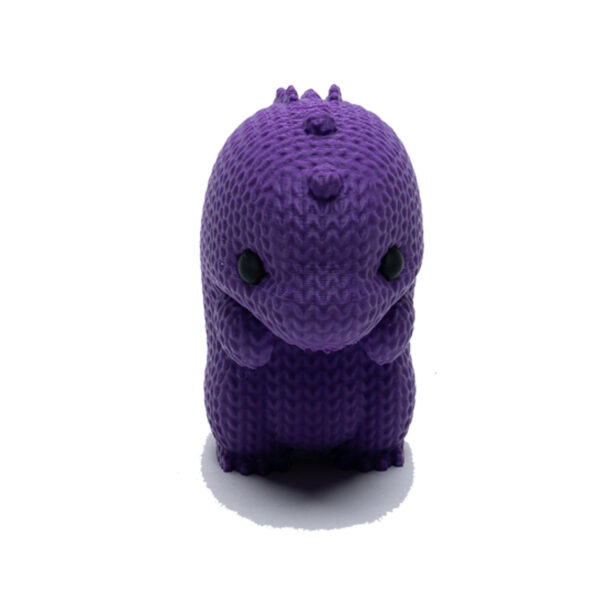 Purple Dinosaur Knitted Toy Gift for Easter - Image 3