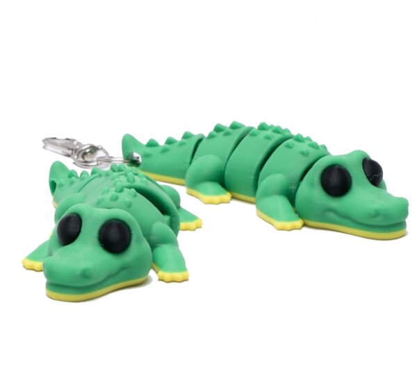 Alligator Clip-On Jiggler Interactive Pocket Sized 3D Articulating Toy - Image 2