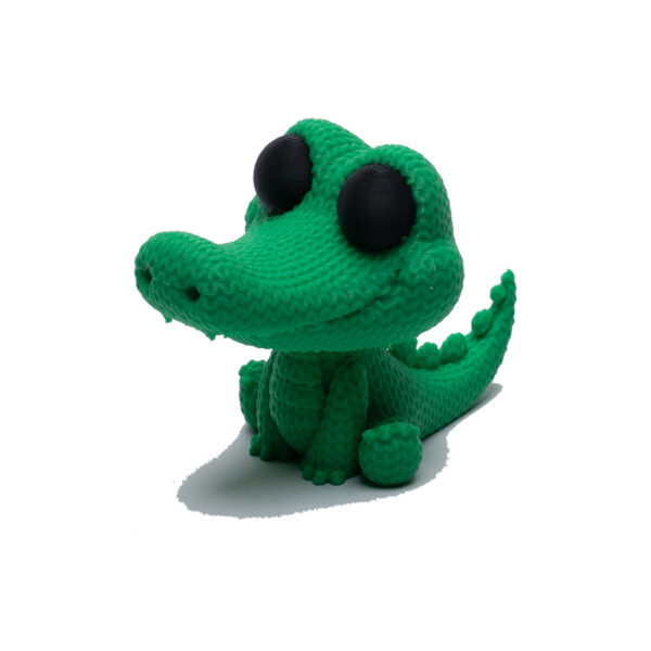 super cute knitted gator duck