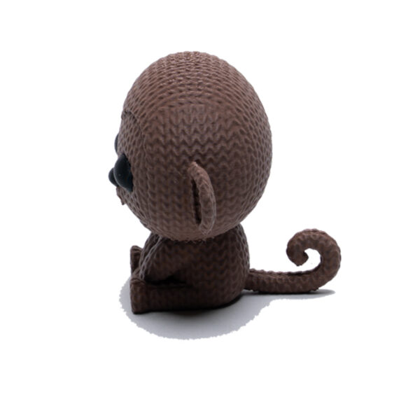 Knitted Monkey with long curly tail and big ears!