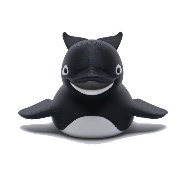 Black and white Orca character duck.