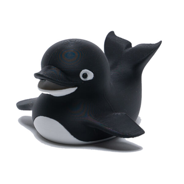 Black and white Orca character duck.