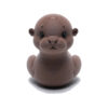 Cute little brown Otter as a character duck.