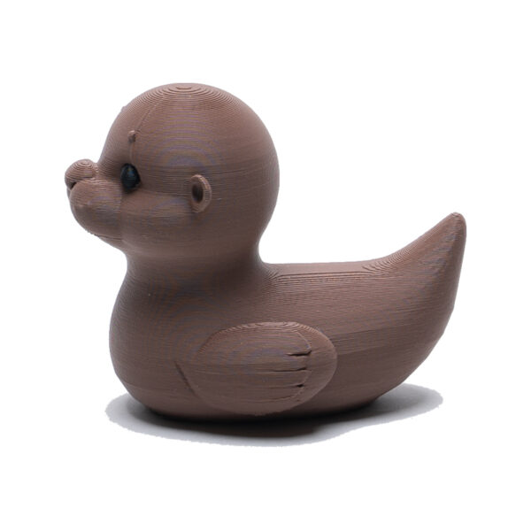 Cute little brown Otter as a character duck.