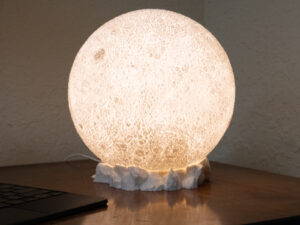 Venus 3D lithophane table light lit up