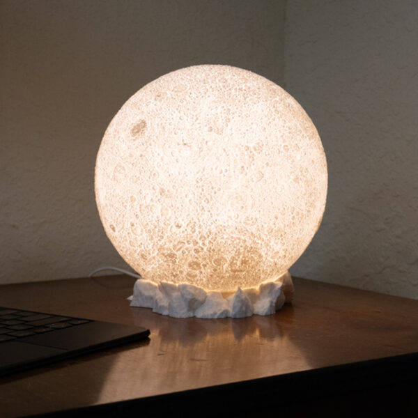 Venus 3D lithophane table light lit up