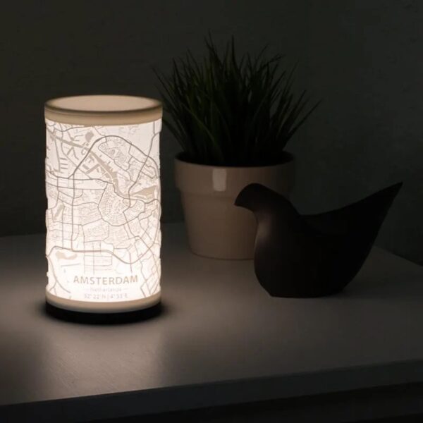 European City Map Lights Eco-Friendly 3D Custom Printed Cityscape Keepsake Modern Decor - Image 4