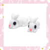 2 Easter Bunny articulating 3D clip on wearable toy