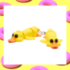 cute yellow duck articulating clip on wearable toy for children and adults